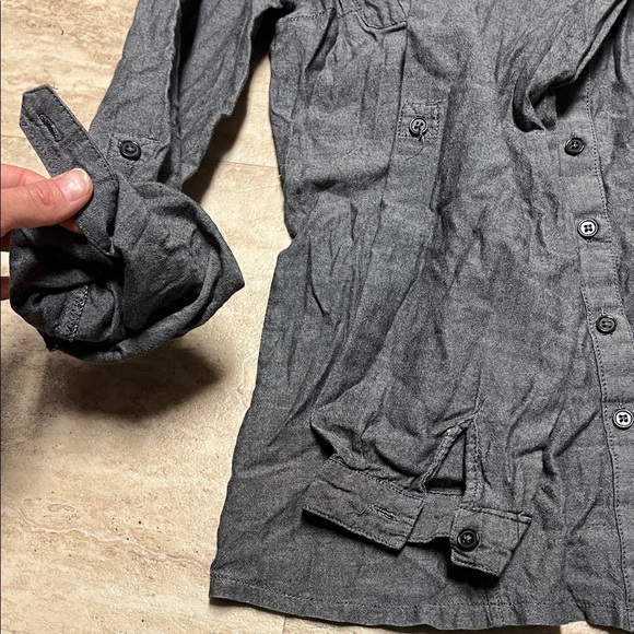 100% cotton Twik Gray Button Down Shirt - Picture 5 of 6